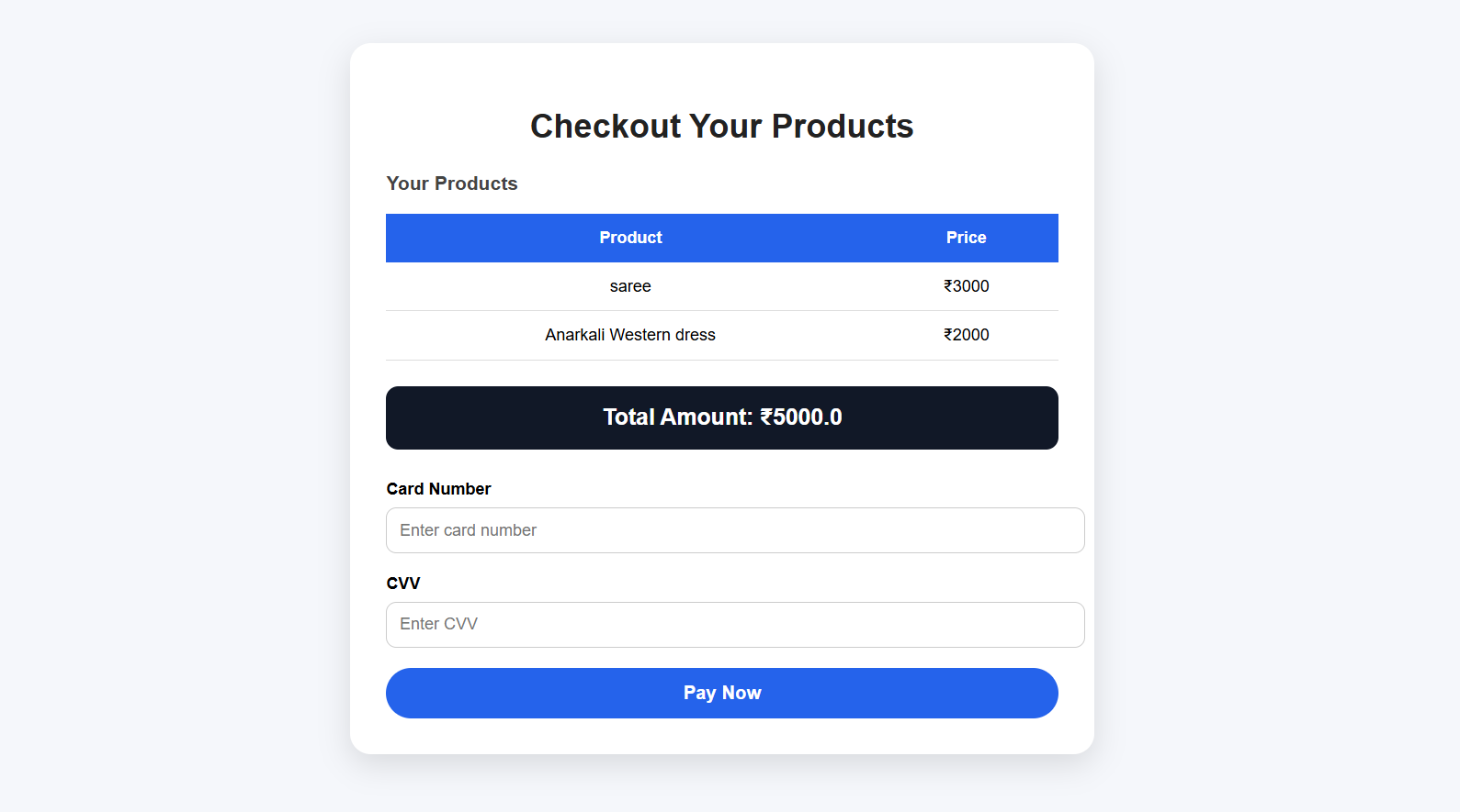 Checkout