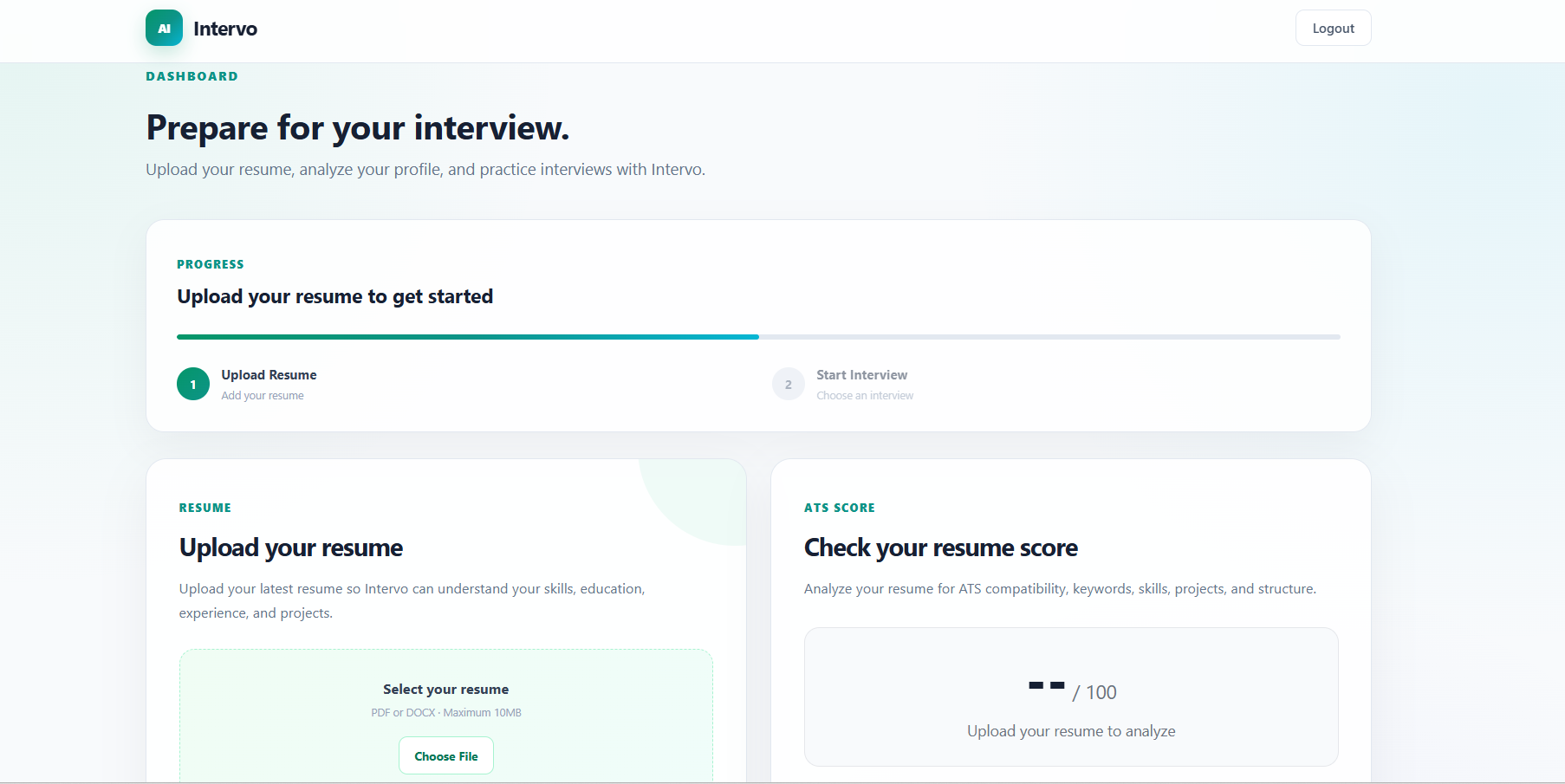 Intervo Dashboard