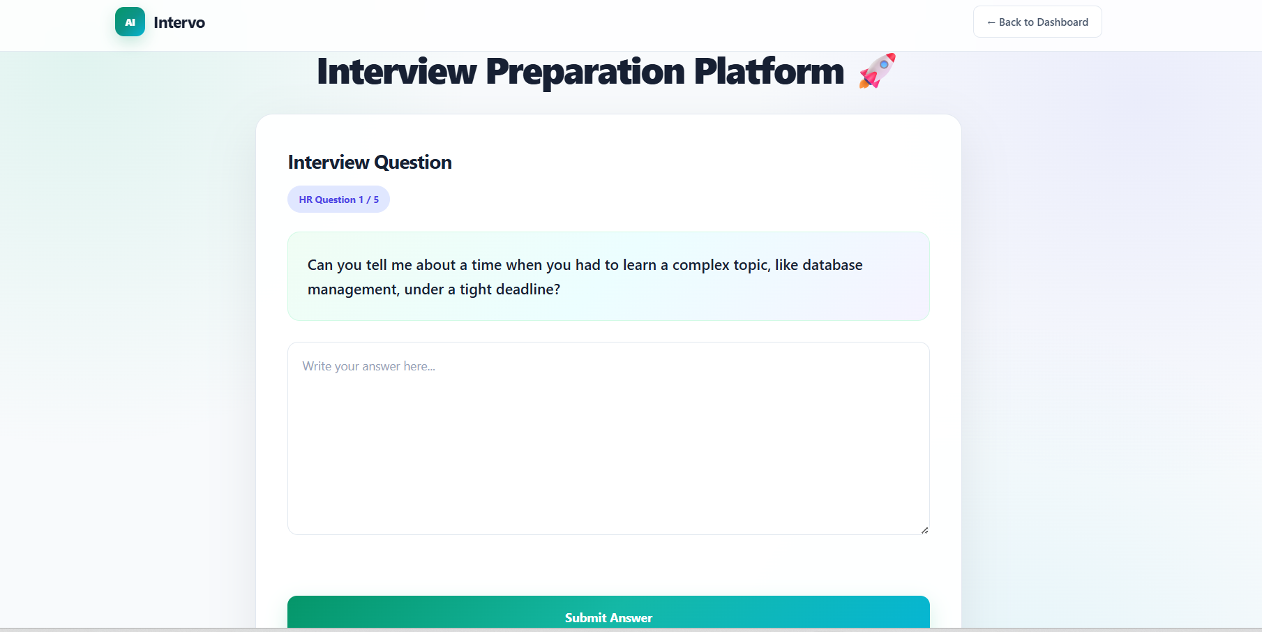 Intervo AI Interview
